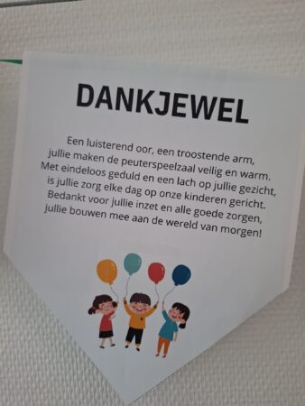 Waarderingsslinger Peuterspeelgroepen